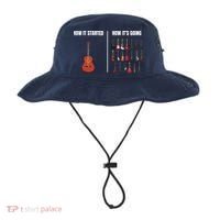 How It Started Guitar Lovers Shirts Meme Funny Guitar Bucket Hat thumb 0