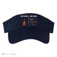 How It Started Guitar Lovers Shirts Meme Funny Guitar Visor thumb 0