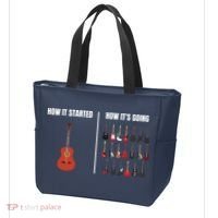 How It Started Guitar Lovers Shirts Meme Funny Guitar Tote Bag thumb 3