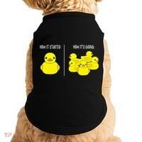How It Started How Its Going Bath Duckie Toy Rubber Duck Doggie Tank thumb 0
