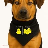 How It Started How Its Going Bath Duckie Toy Rubber Duck USA-Made Doggie Bandana thumb 1