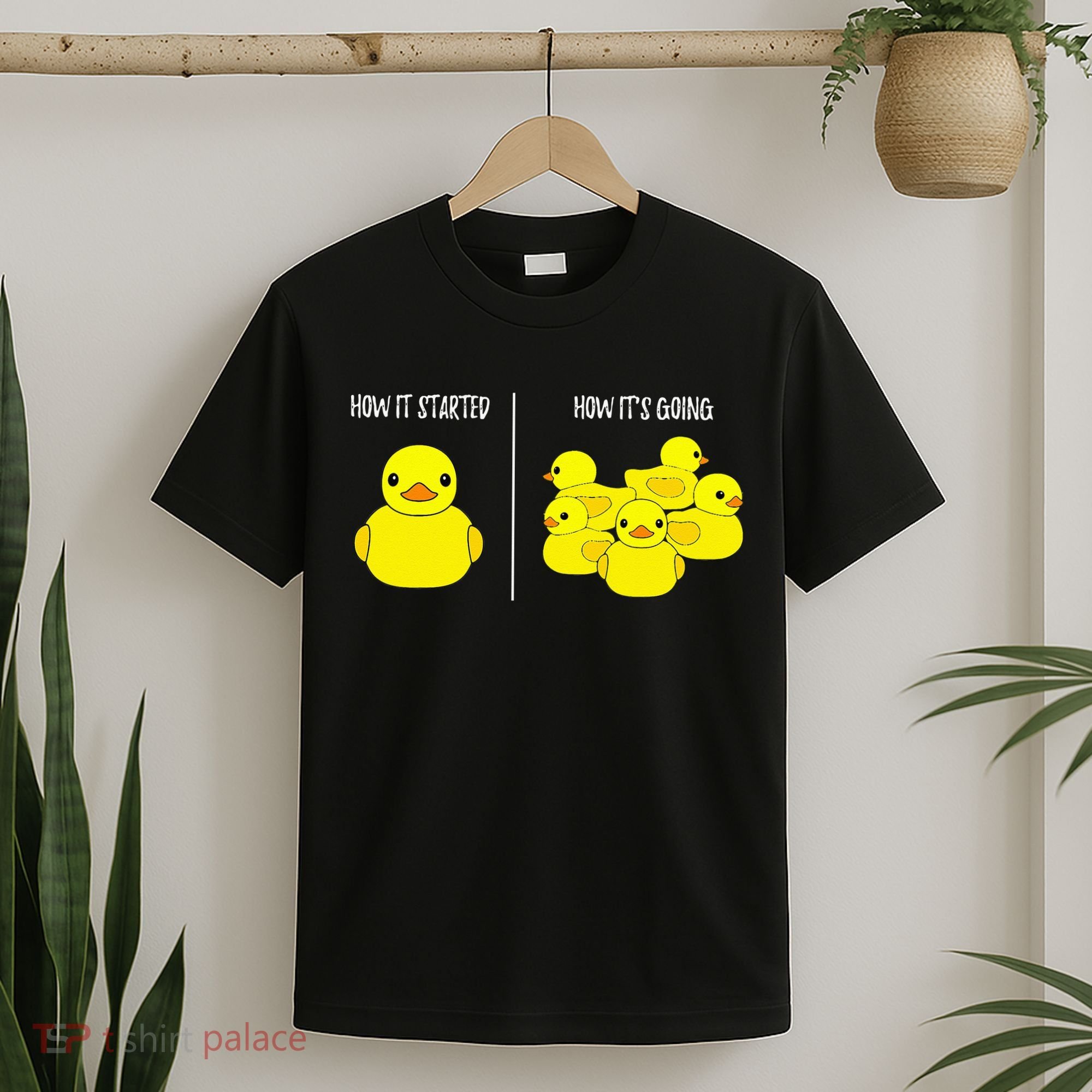 How It Started How Its Going Bath Duckie Toy Rubber Duck T-Shirt