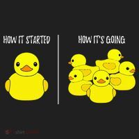 How It Started How Its Going Bath Duckie Toy Rubber Duck Tumbler thumb 3