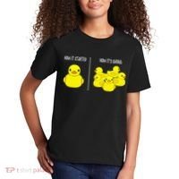 How It Started How Its Going Bath Duckie Toy Rubber Duck Kids T-Shirt thumb 2