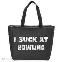 Hilarious I Suck At Bowling Bowler Quote Tote Bag thumb 0