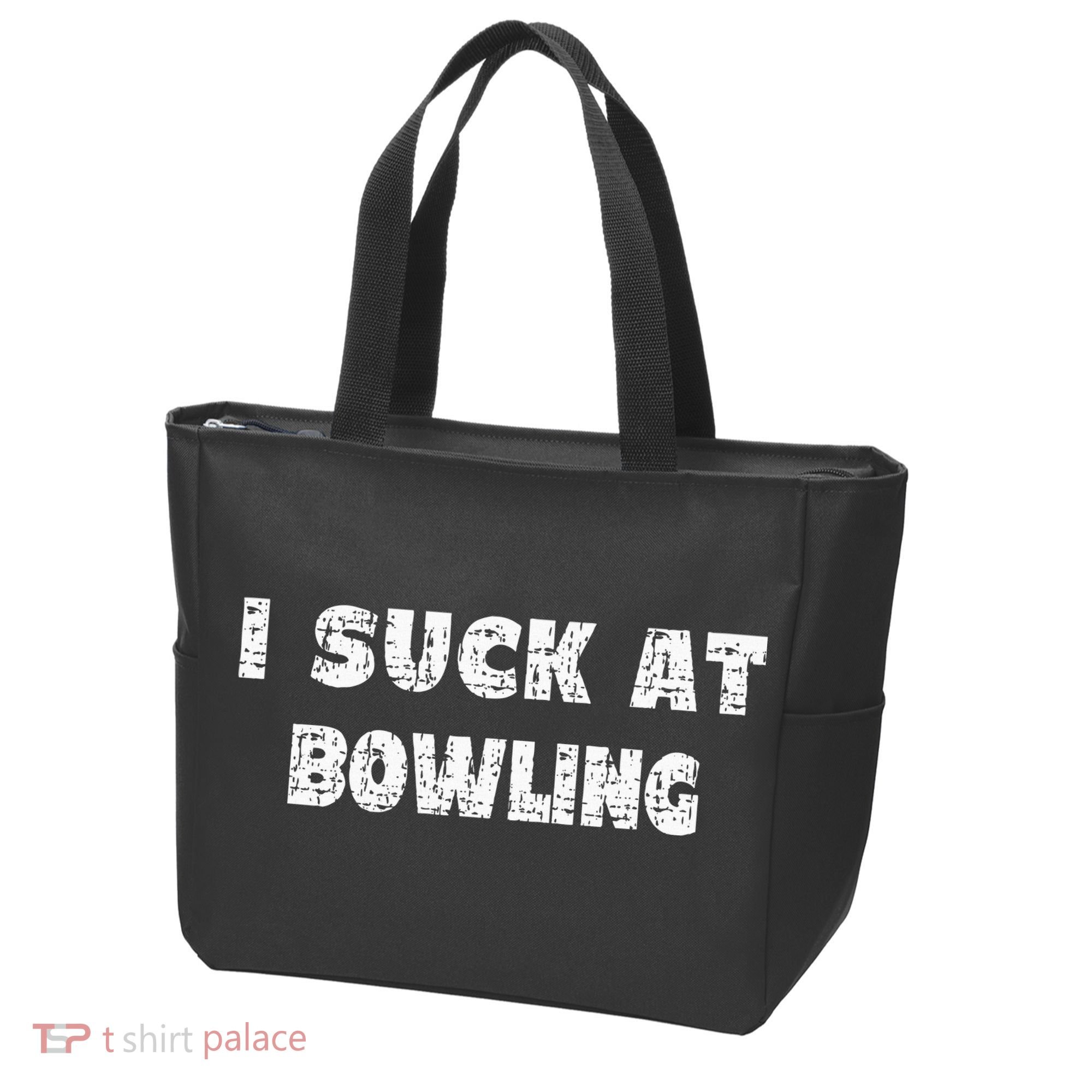 Hilarious I Suck At Bowling Bowler Quote Tote Bag