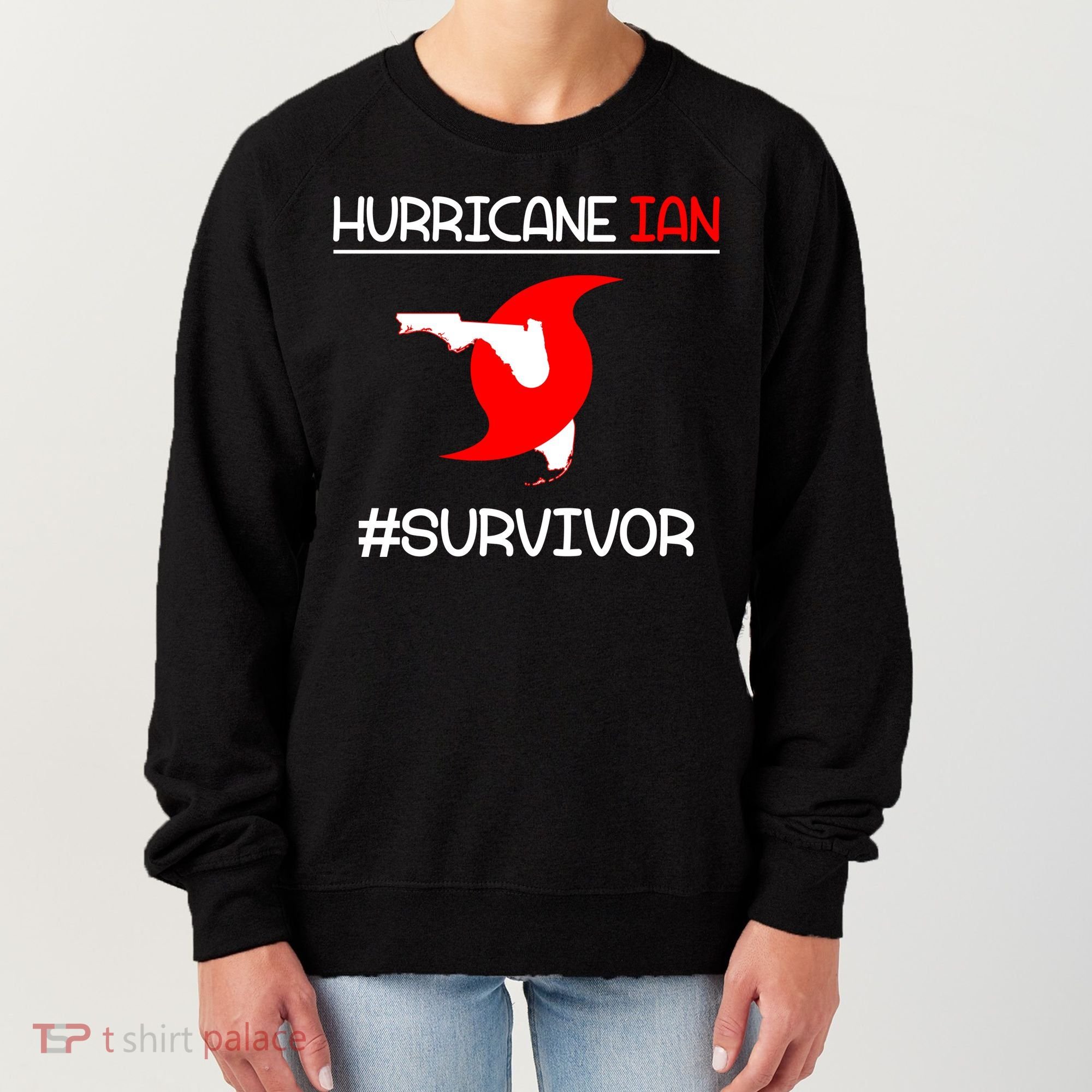 Hurricane Ian Survivor Florida Map Women's Sweatshirt
