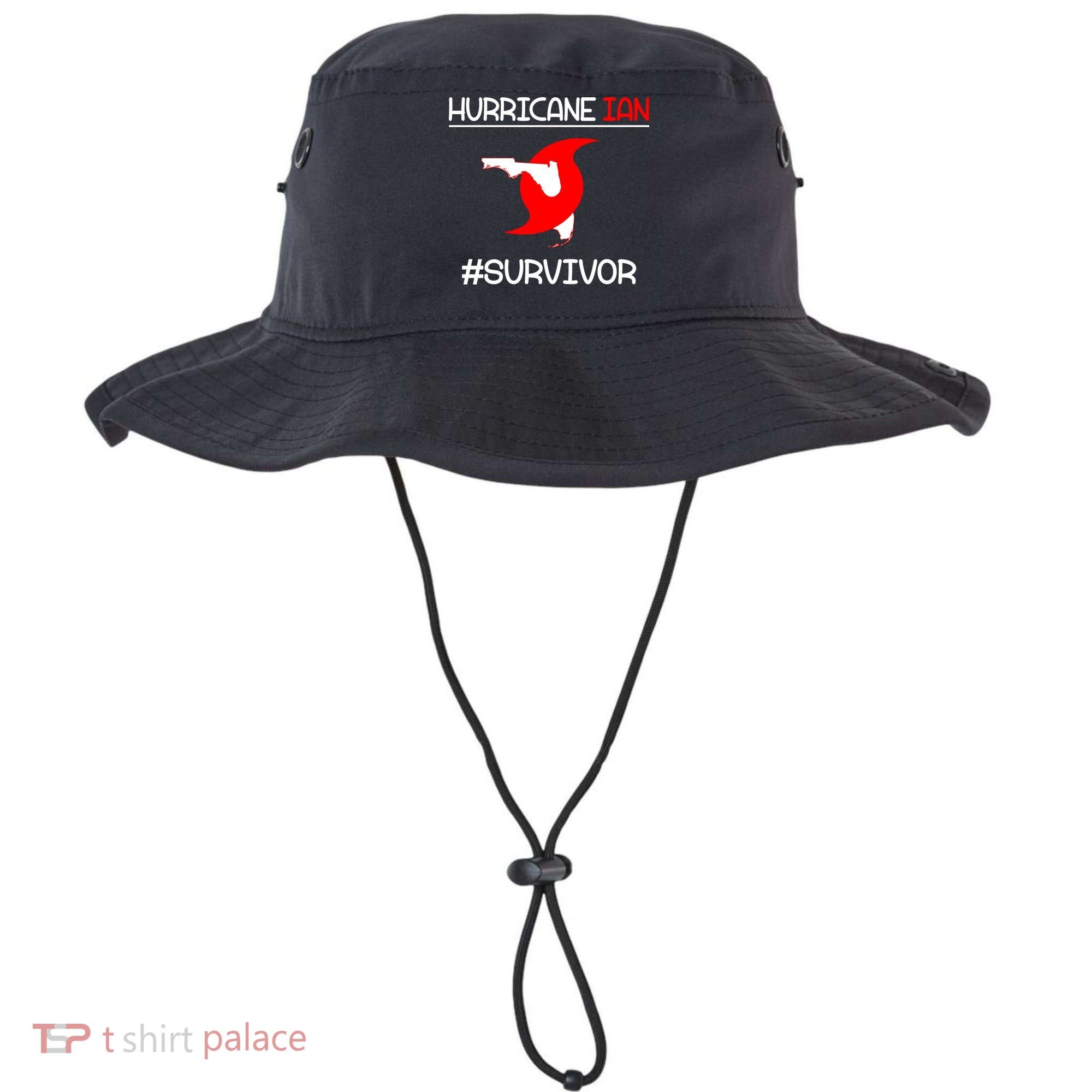 Hurricane Ian Survivor Florida Map Bucket Hat