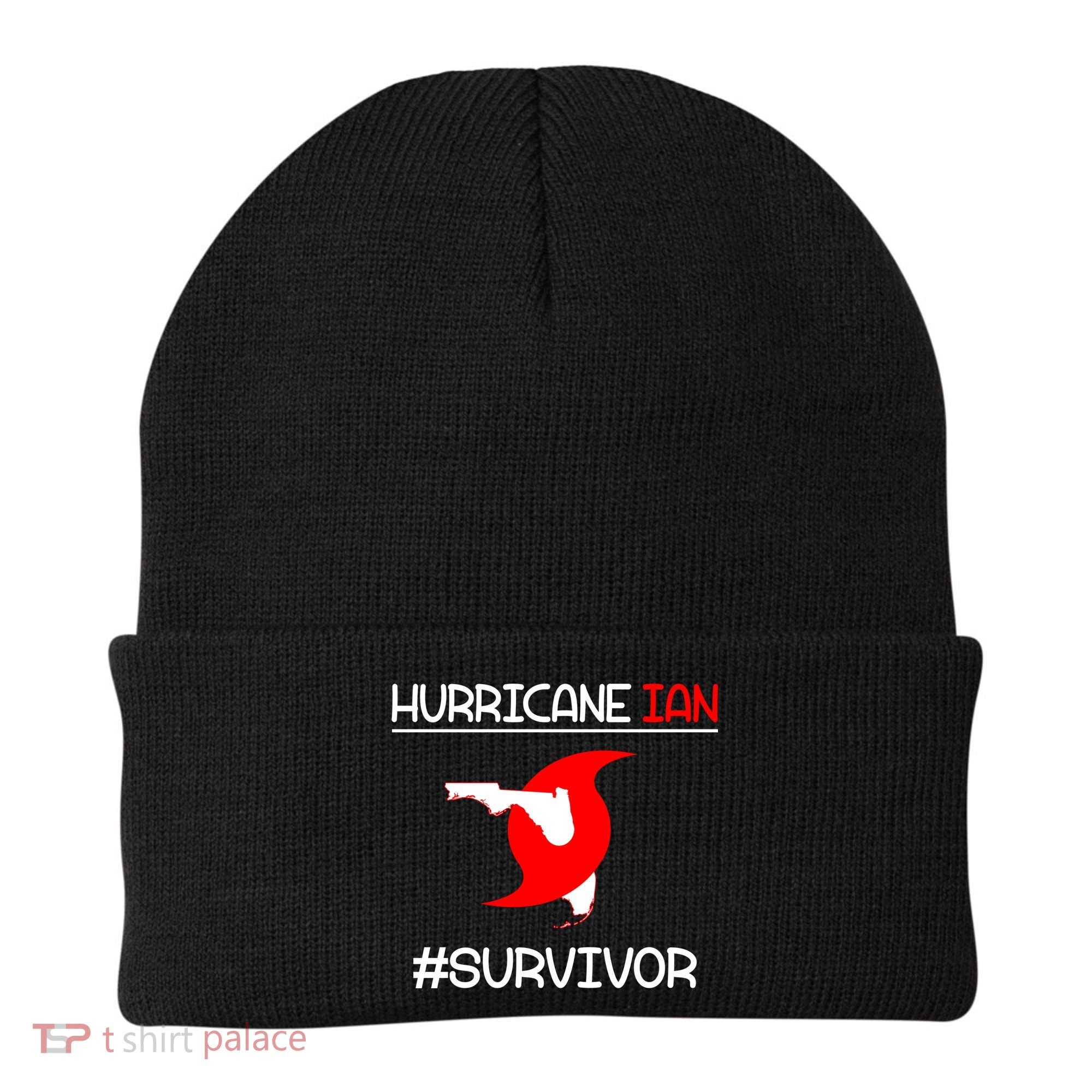 Hurricane Ian Survivor Florida Map Beanie