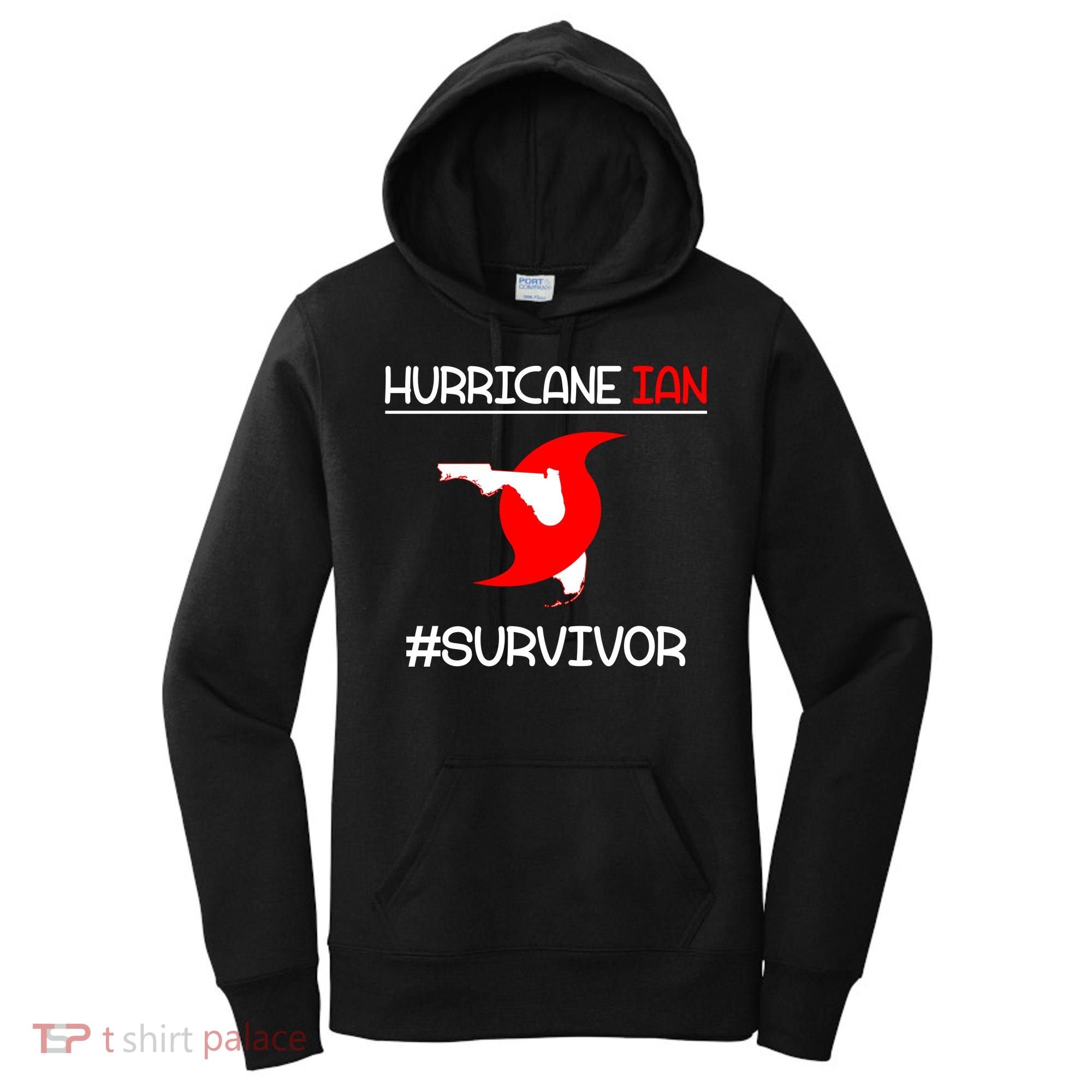 Hurricane Ian Survivor Florida Map Women's Hoodie