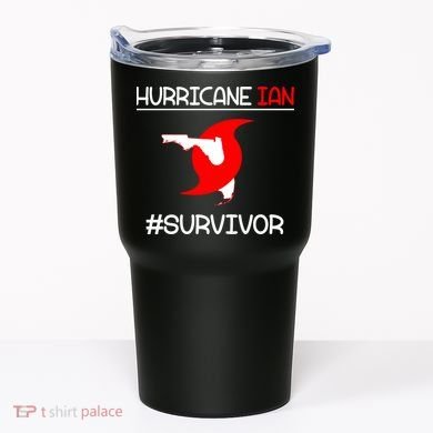 Hurricane Ian Survivor Florida Map Tumbler