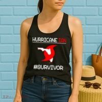 Hurricane Ian Survivor Florida Map Women's Tank Top thumb 2