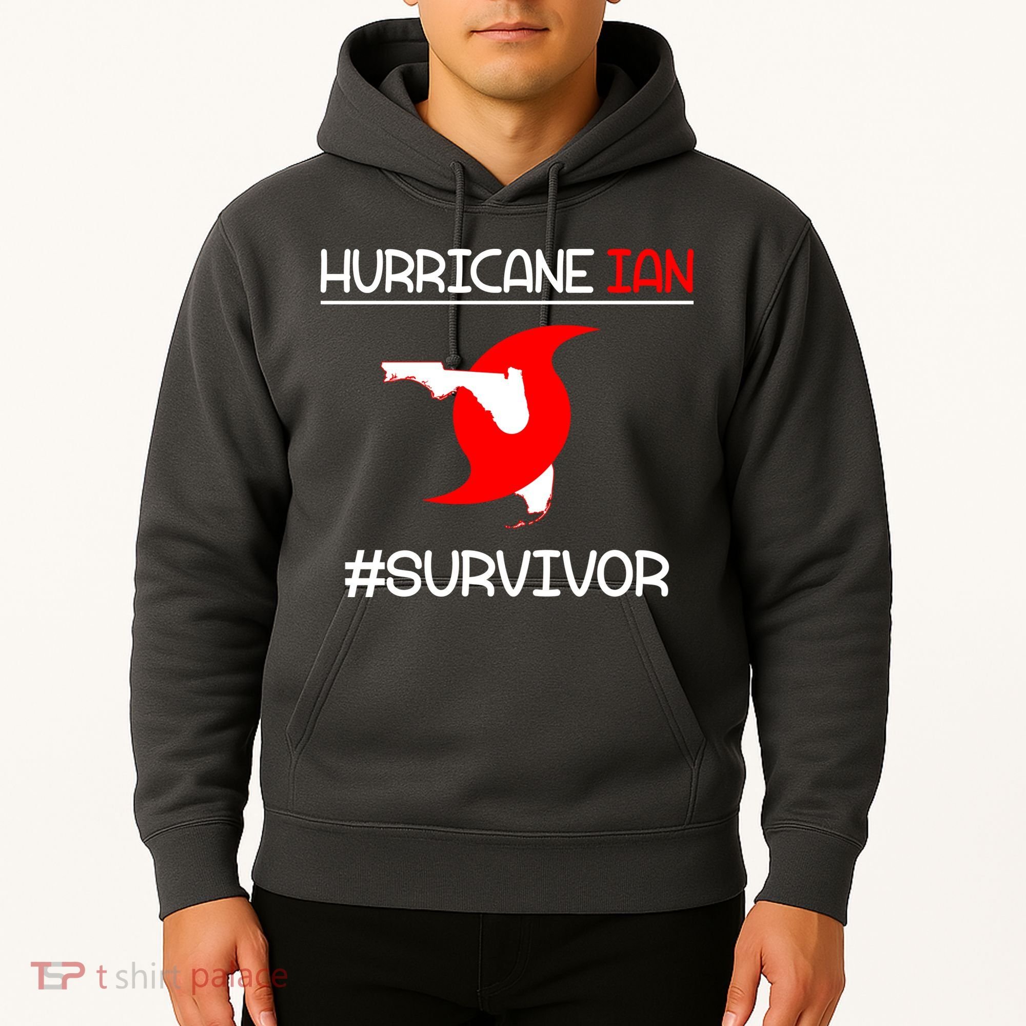 Hurricane Ian Survivor Florida Map Hoodie
