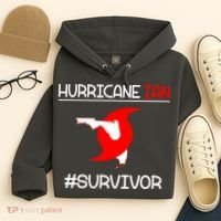 Hurricane Ian Survivor Florida Map Hoodie thumb 4