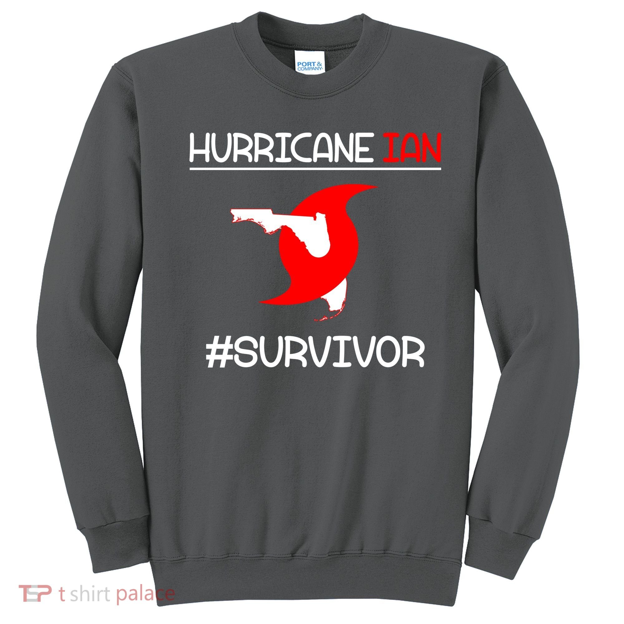 Hurricane Ian Survivor Florida Map Sweatshirt