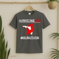 Hurricane Ian Survivor Florida Map T-Shirt thumb 2
