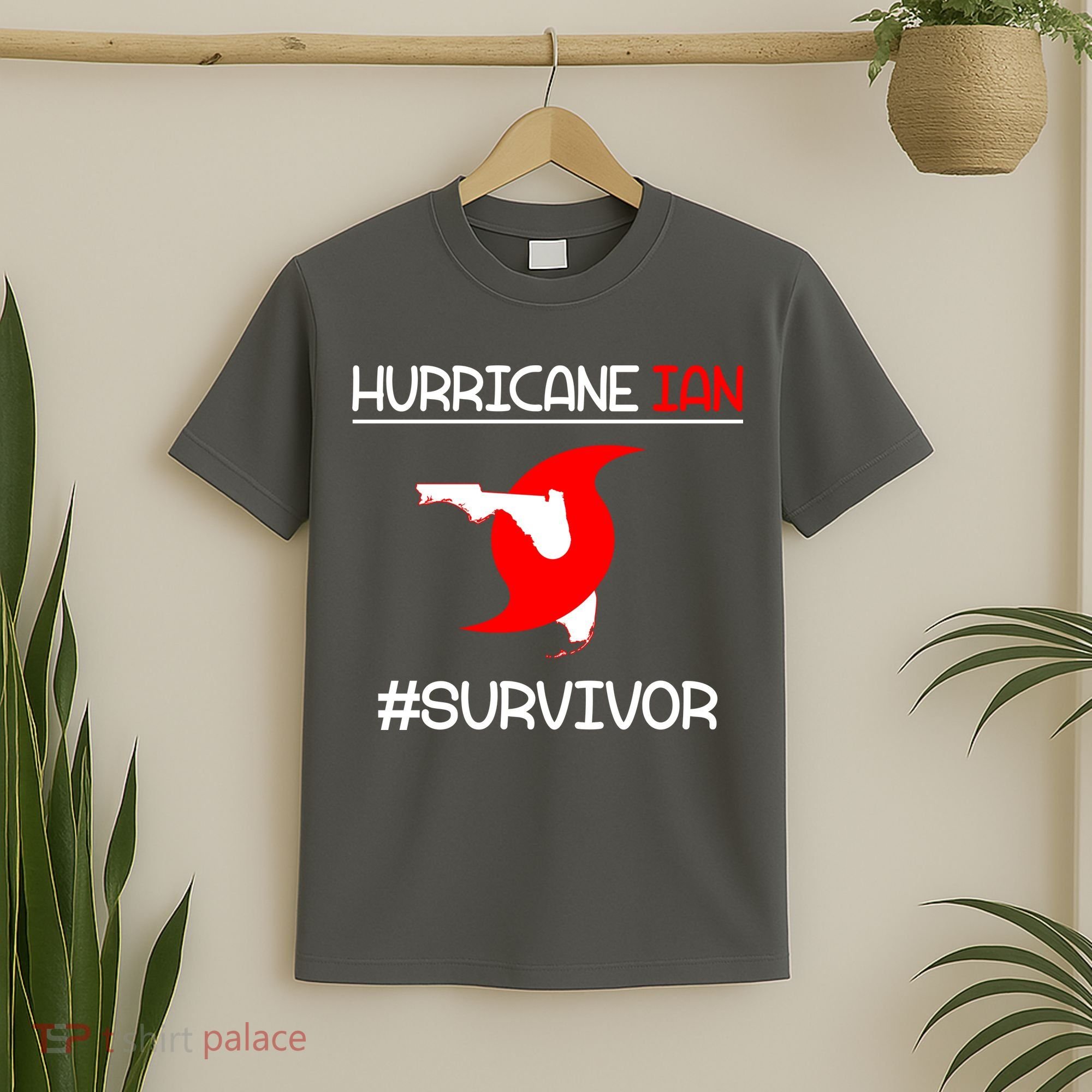 Hurricane Ian Survivor Florida Map T-Shirt