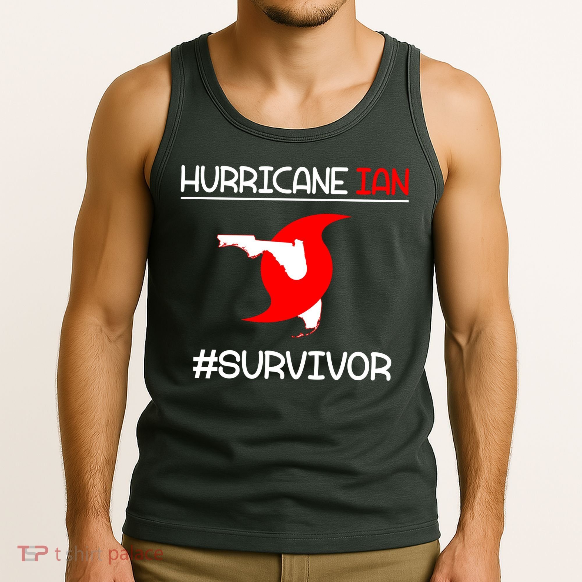 Hurricane Ian Survivor Florida Map Tank Top