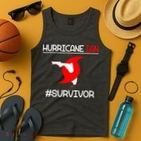 Hurricane Ian Survivor Florida Map Tank Top thumb 4