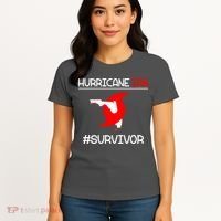 Hurricane Ian Survivor Florida Map Women's T-Shirt thumb 4