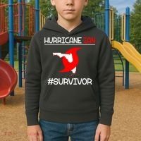 Hurricane Ian Survivor Florida Map Kids Hoodie thumb 2