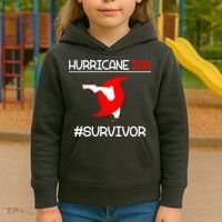 Hurricane Ian Survivor Florida Map Kids Hoodie thumb 3