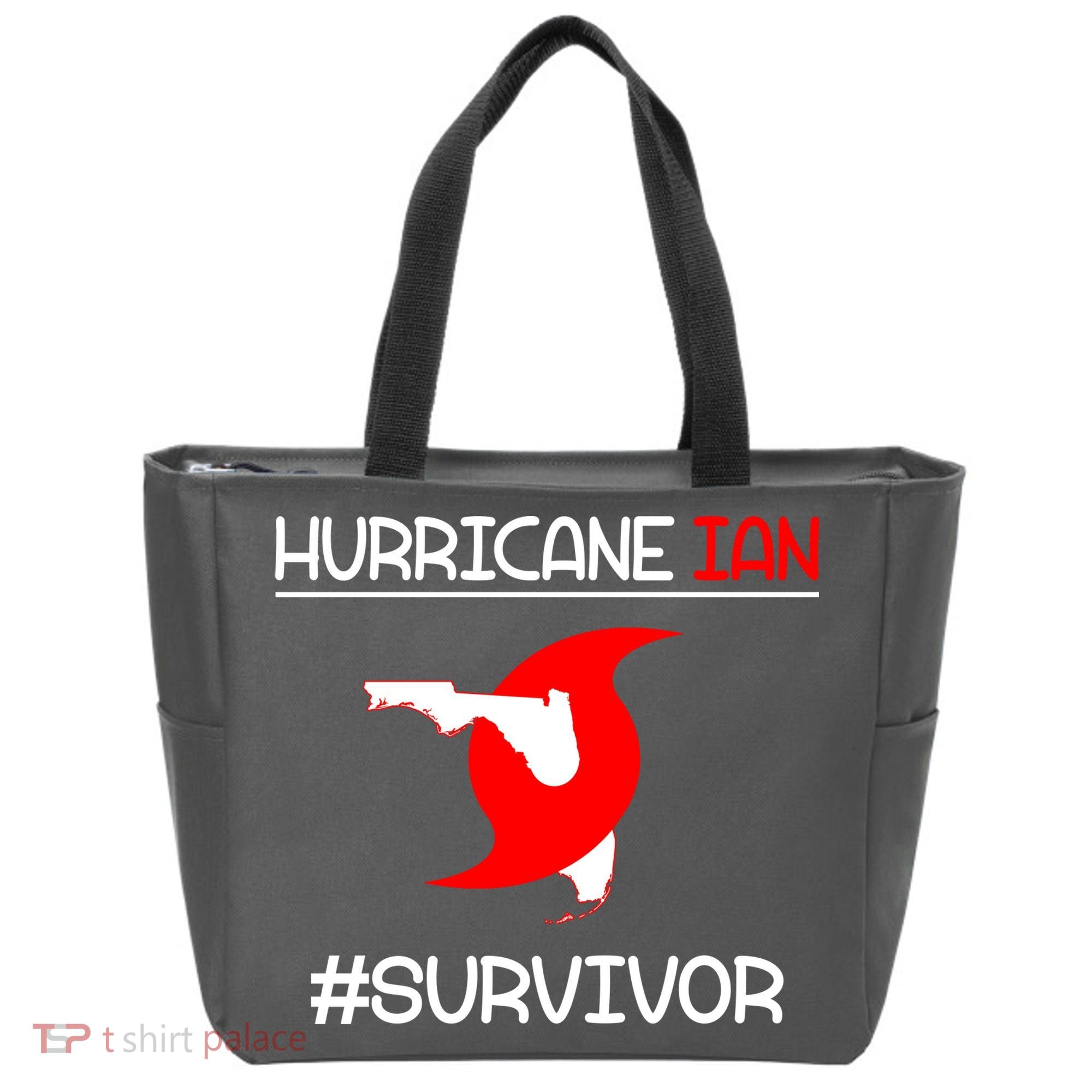 Hurricane Ian Survivor Florida Map Tote Bag