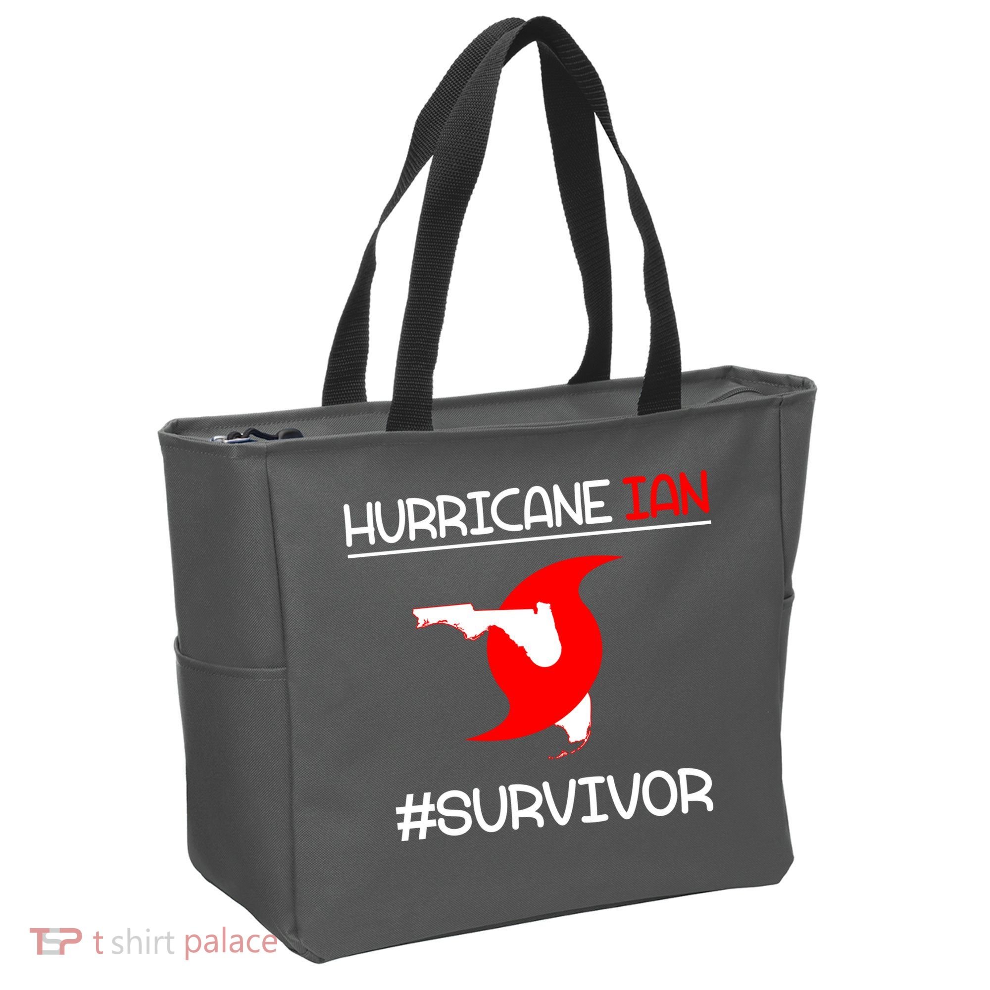Hurricane Ian Survivor Florida Map Tote Bag