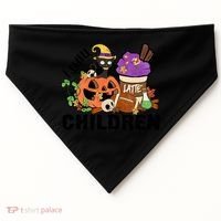 Halloween I Smell Children Hocus Pocus Coffee Latte USA-Made Doggie Bandana thumb 0