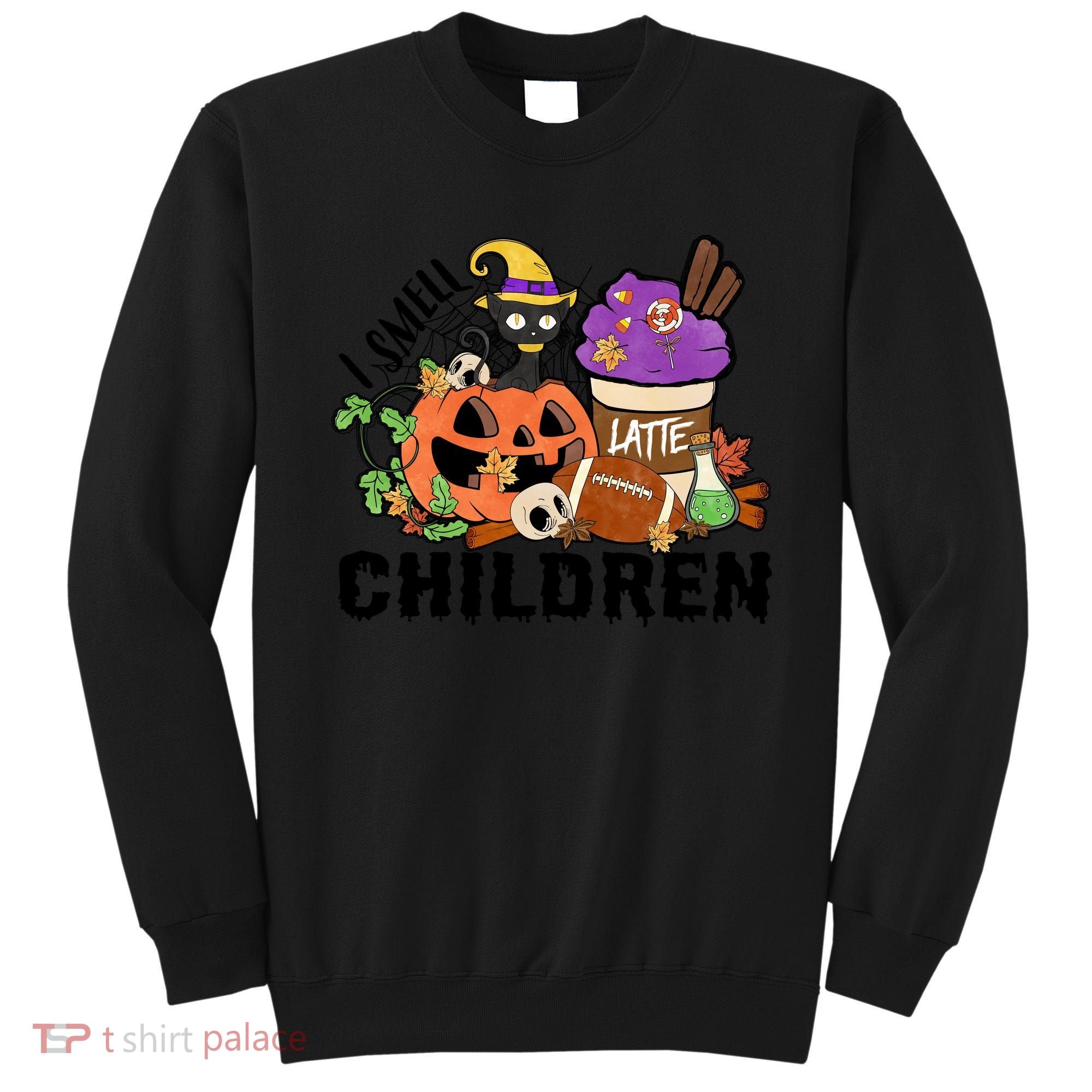 Halloween I Smell Children Hocus Pocus Coffee Latte Sweatshirt
