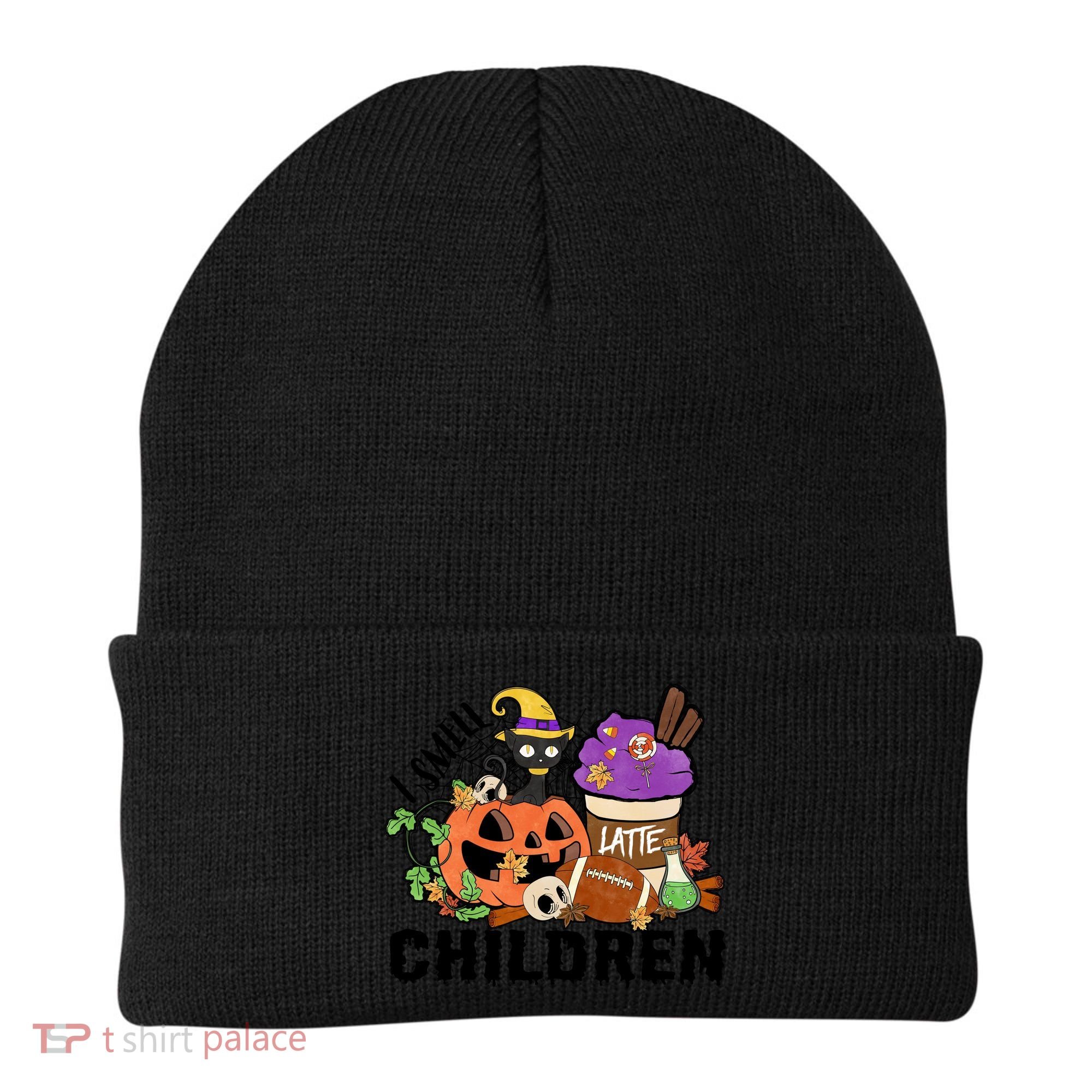 Halloween I Smell Children Hocus Pocus Coffee Latte Beanie
