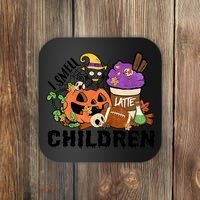Halloween I Smell Children Hocus Pocus Coffee Latte Coaster thumb 0