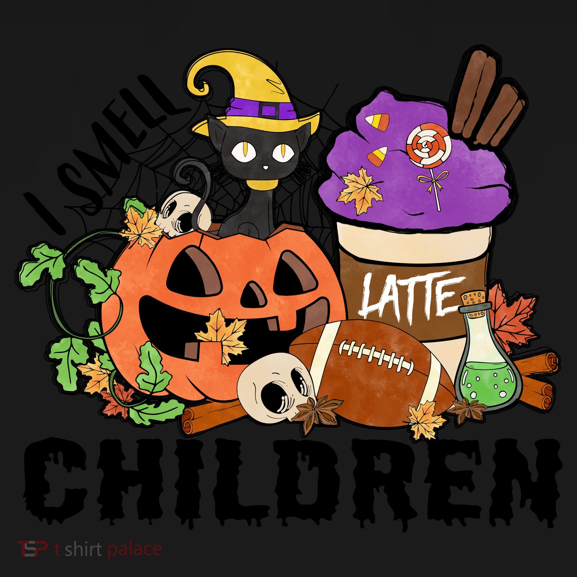 Halloween I Smell Children Hocus Pocus Coffee Latte Women's Tank Top
