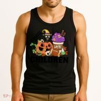 Halloween I Smell Children Hocus Pocus Coffee Latte Tank Top thumb 3