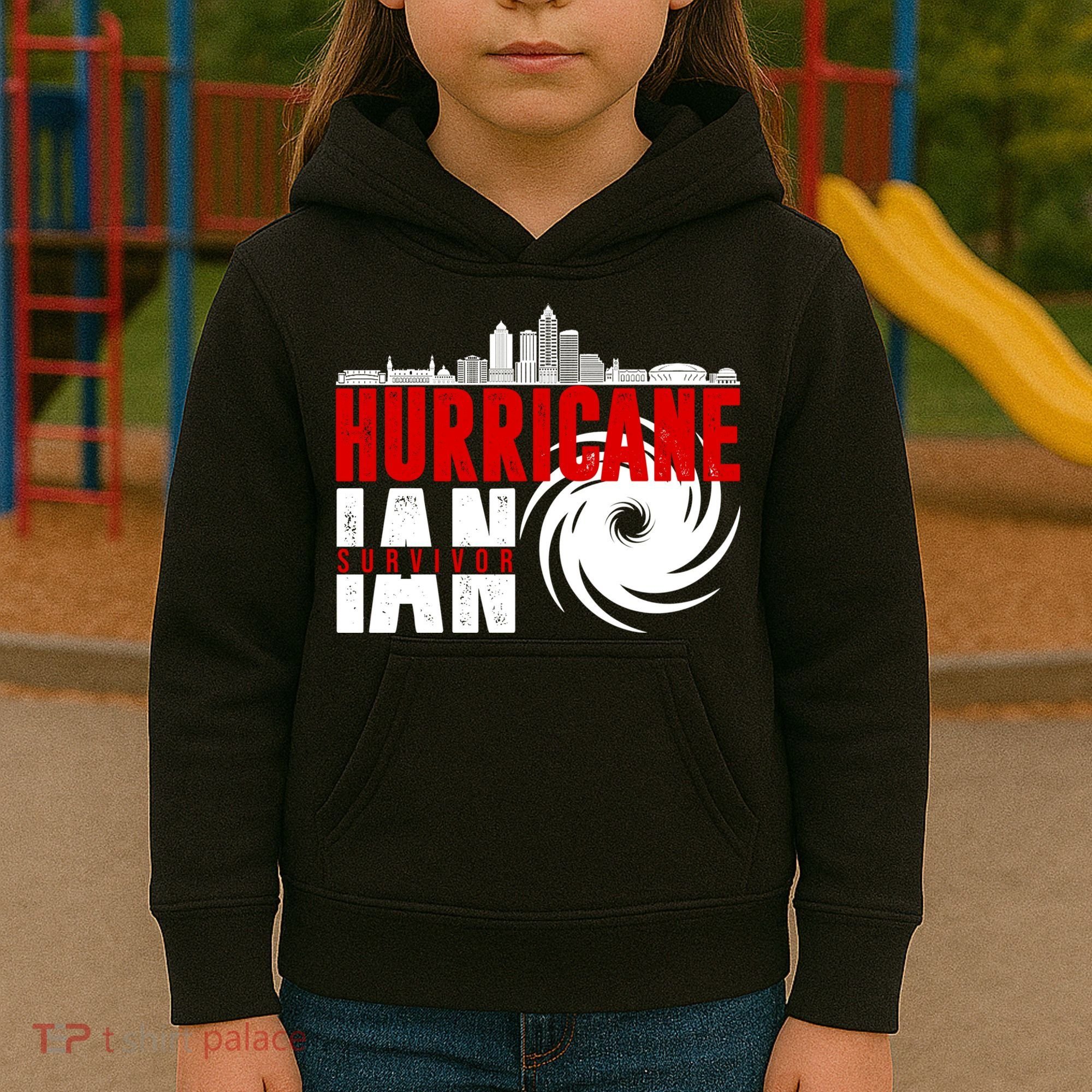 Hurricane IAN Survivor Kids Hoodie