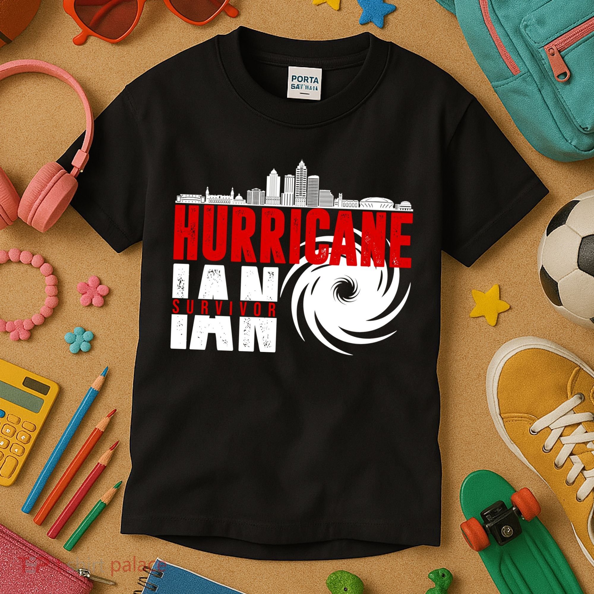 Hurricane IAN Survivor Kids T-Shirt