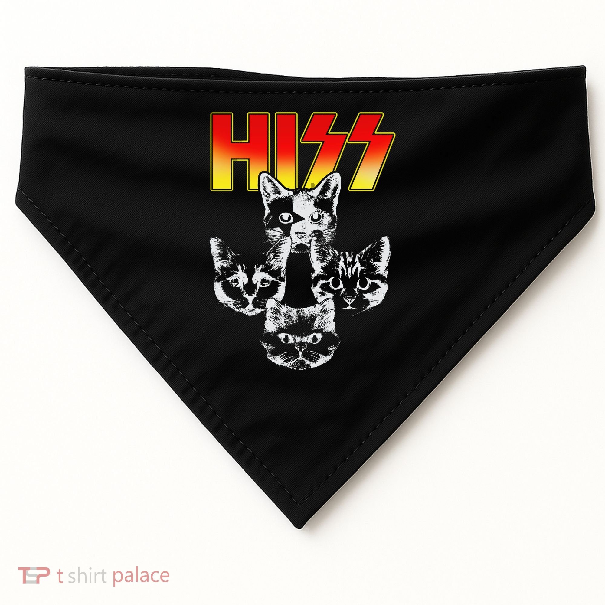 Hiss Music Cat Band USA-Made Doggie Bandana