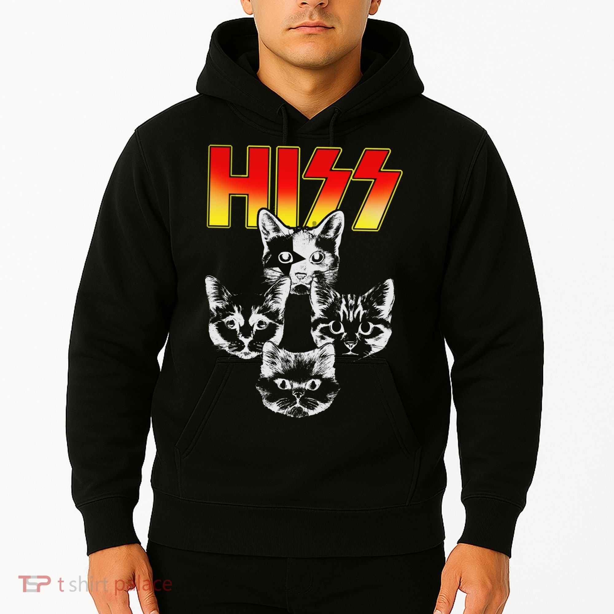Hiss Music Cat Band Hoodie