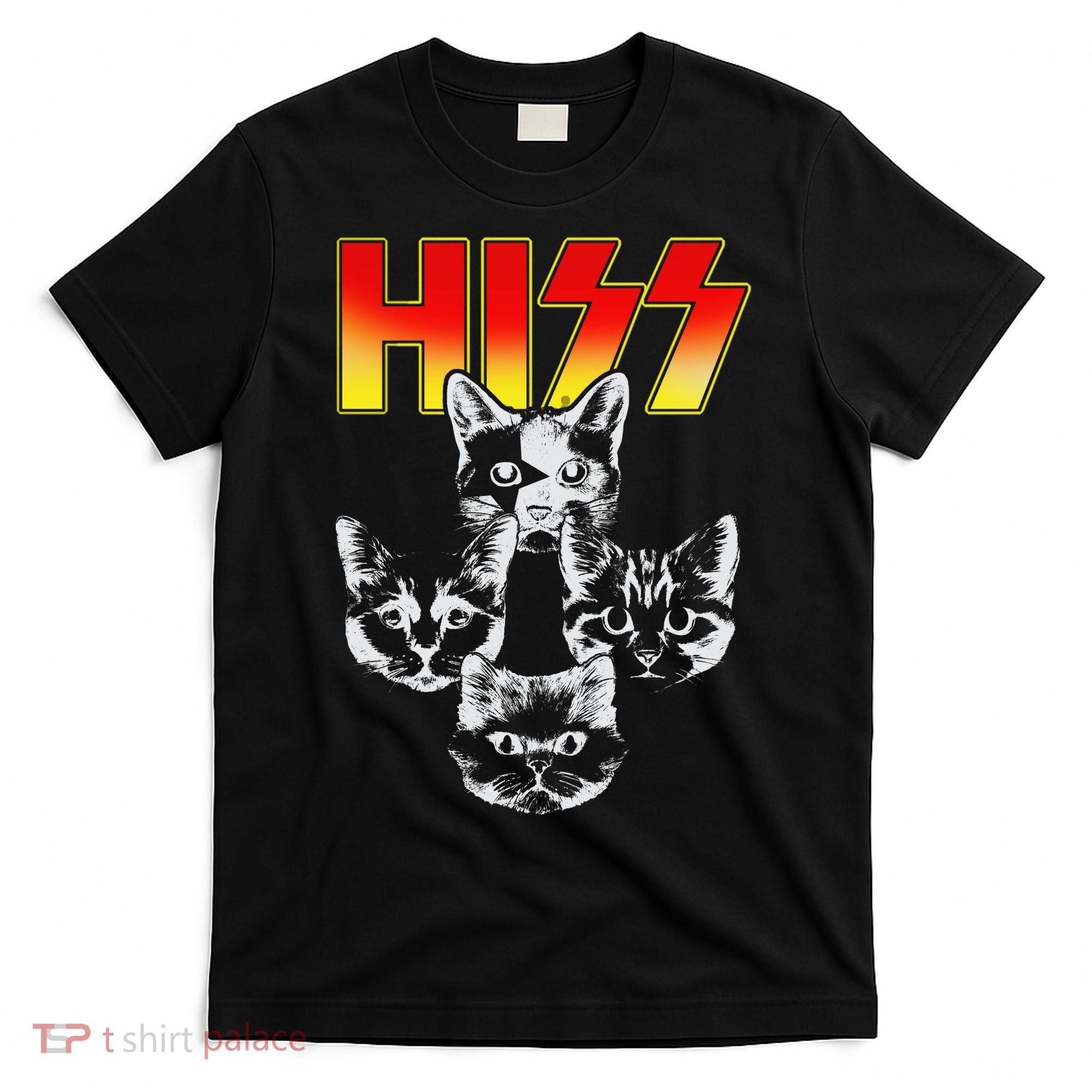Hiss Music Cat Band T-Shirt
