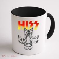 Hiss Music Cat Band Coffee Mug thumb 1