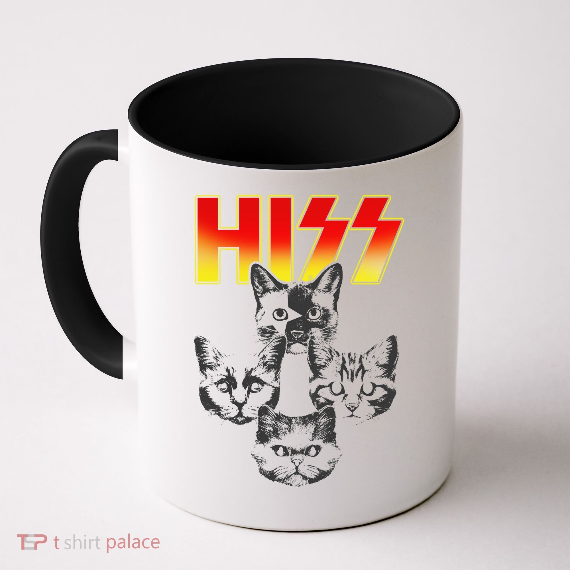 Hiss Music Cat Band Coffee Mug