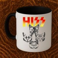 Hiss Music Cat Band Coffee Mug thumb 2