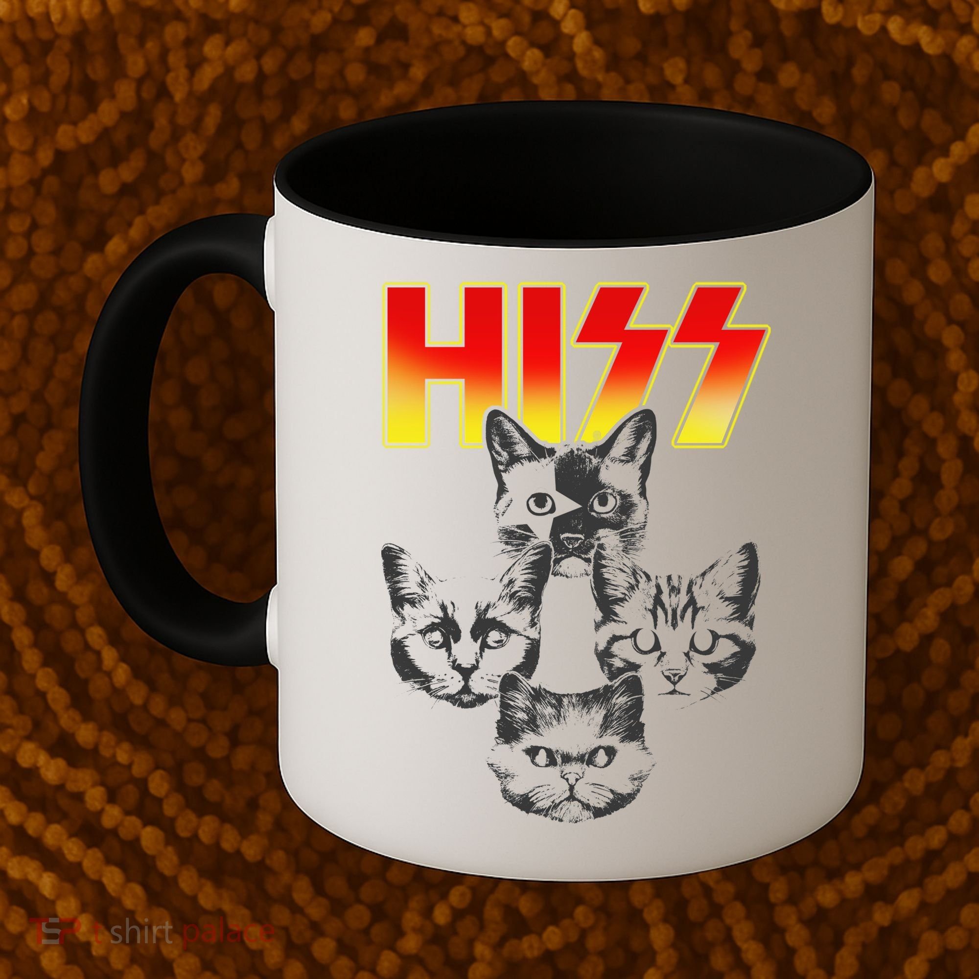 Hiss Music Cat Band Coffee Mug