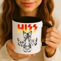 Hiss Music Cat Band Coffee Mug thumb 3