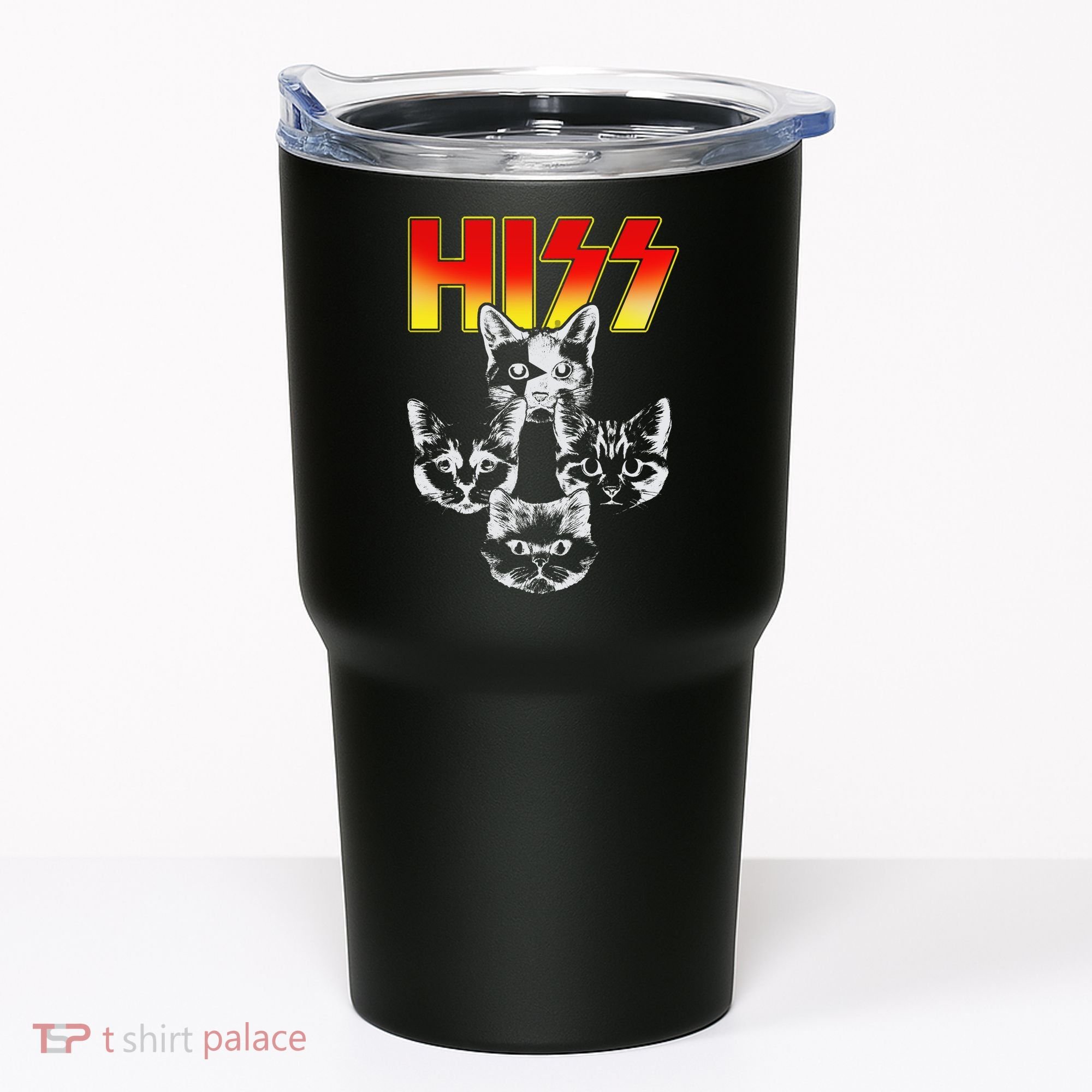 Hiss Music Cat Band Tumbler