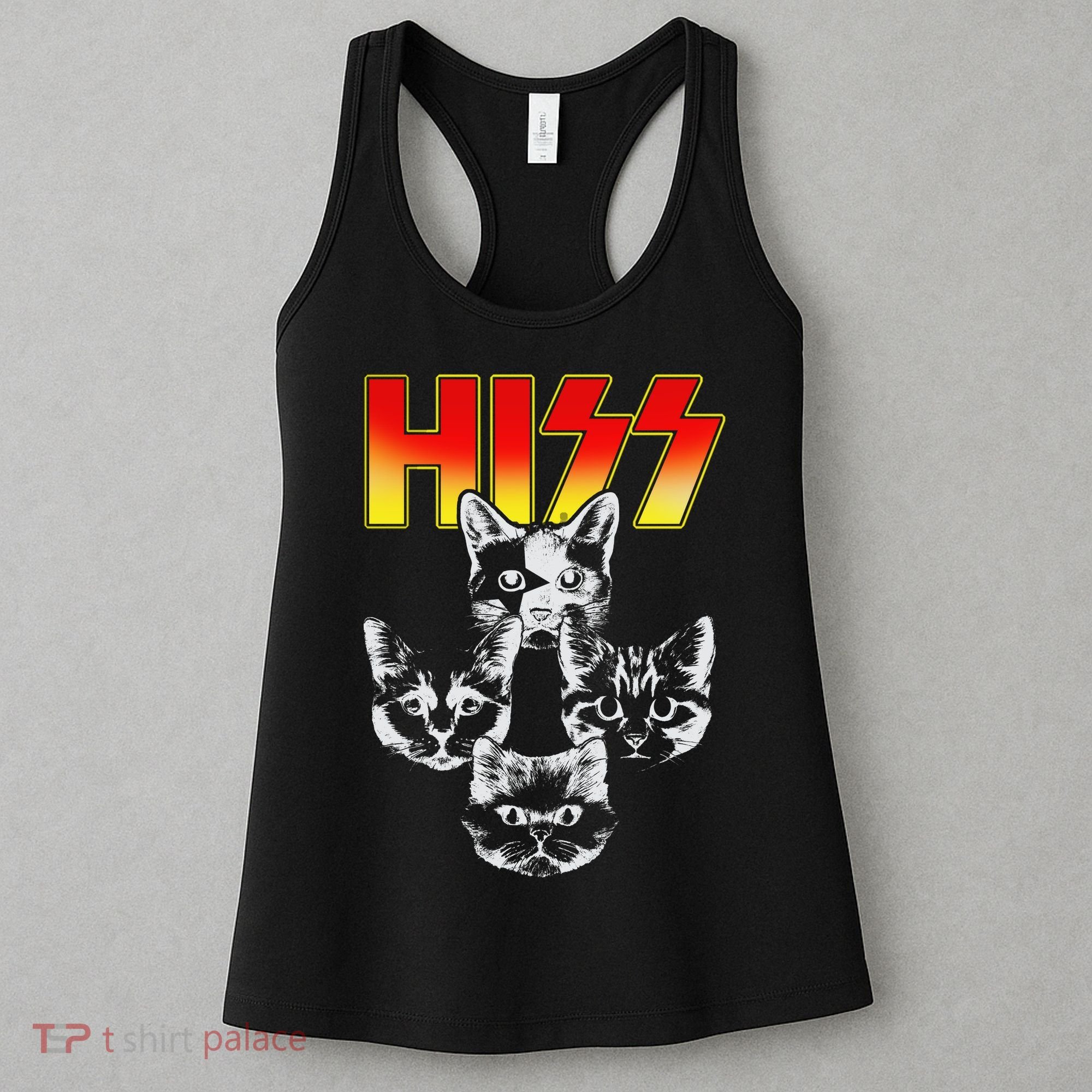 Hiss Music Cat Band Women's Tank Top