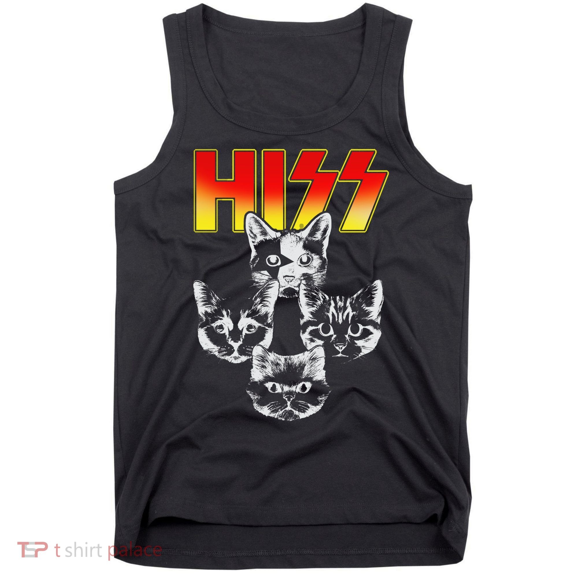 Hiss Music Cat Band Tank Top