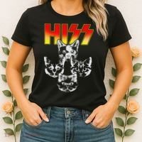 Hiss Music Cat Band Women's T-Shirt thumb 2