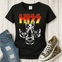 Hiss Music Cat Band Women's T-Shirt thumb 3