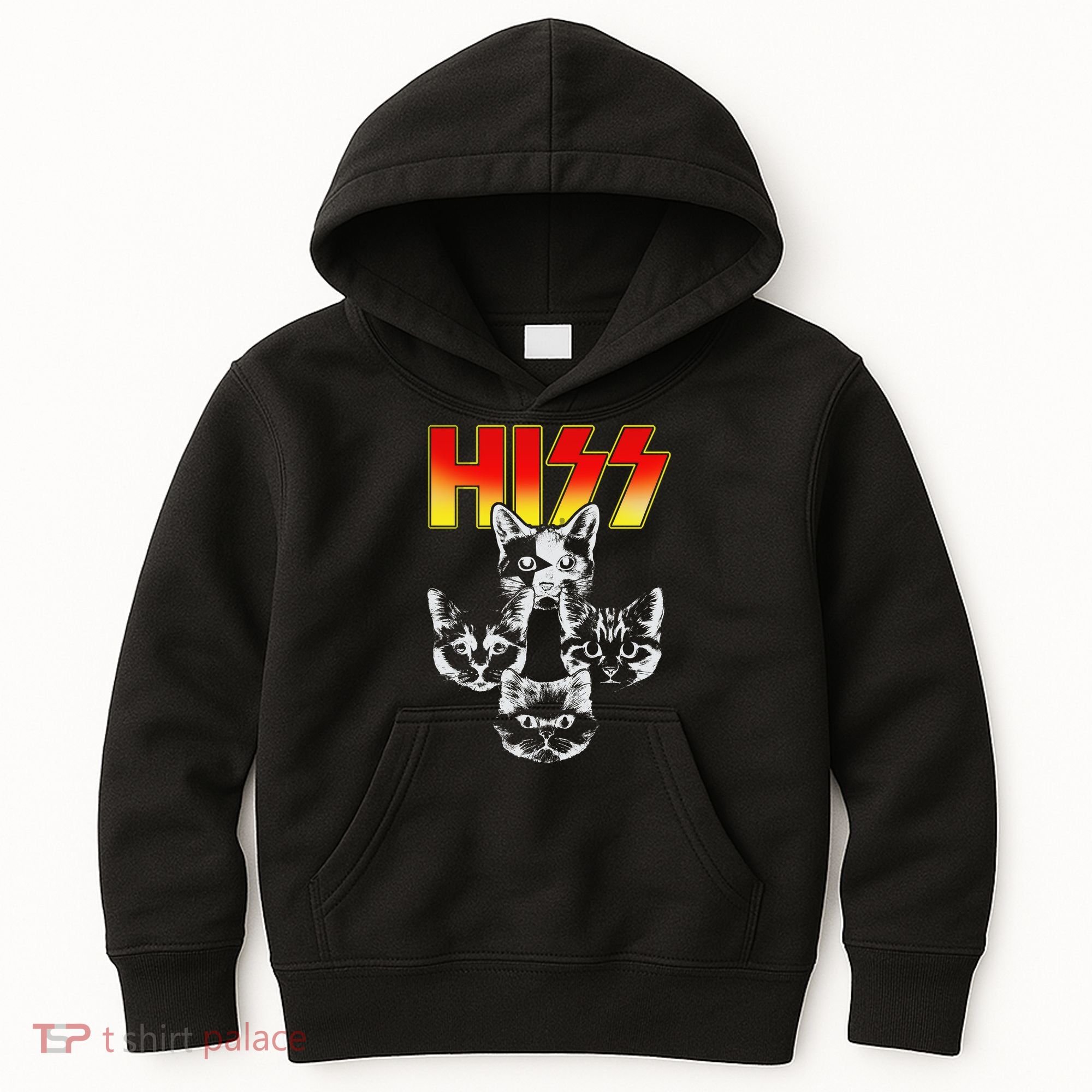 Hiss Music Cat Band Kids Hoodie